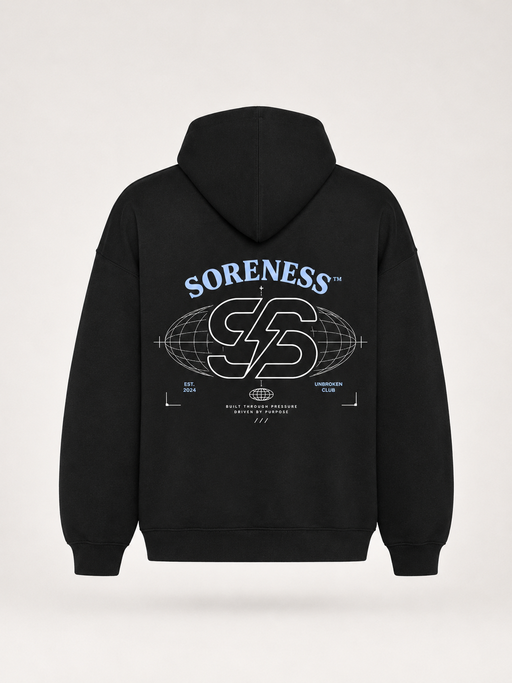 UNBROKEN 75 BLACK HOODIE