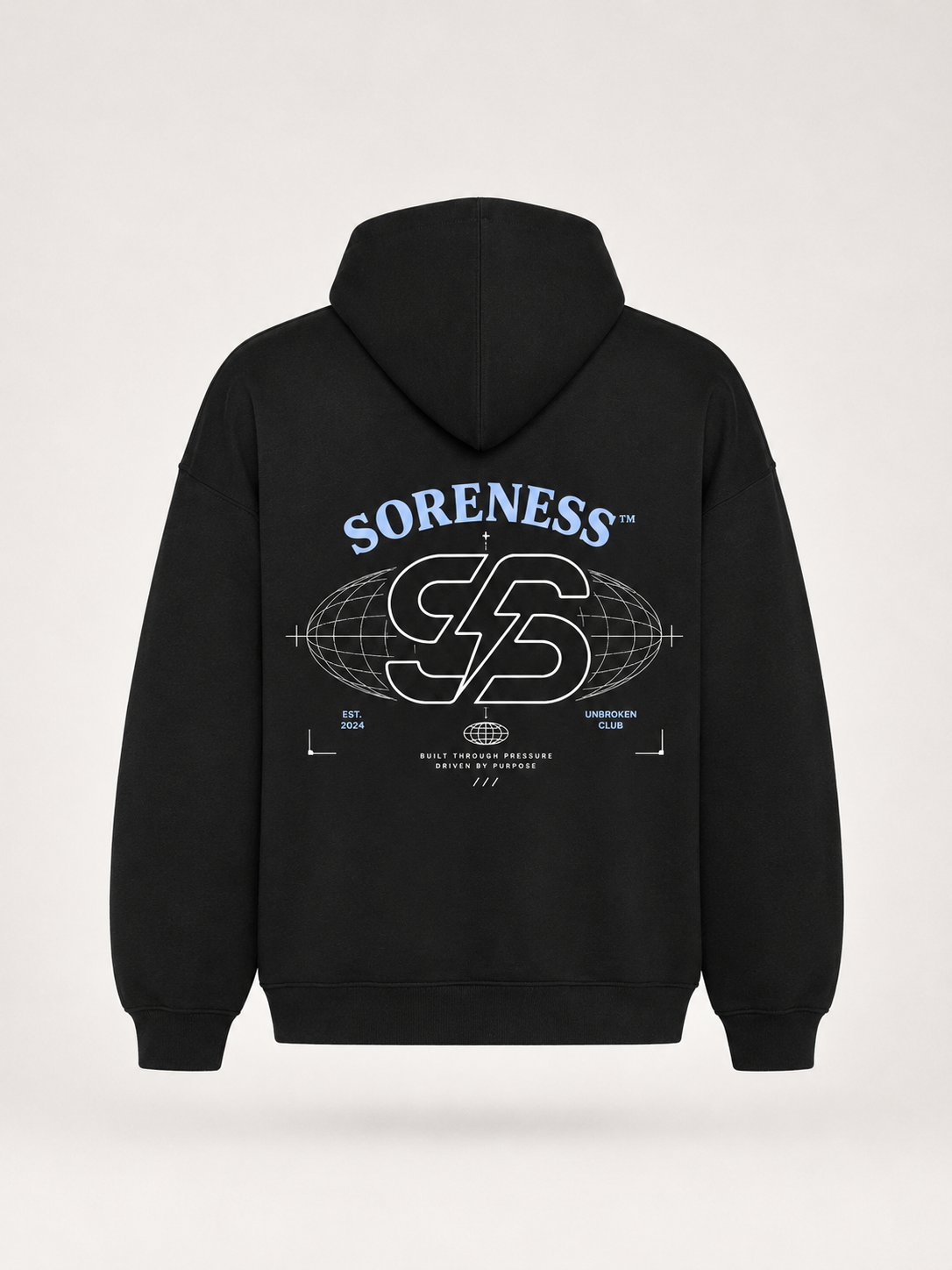 UNBROKEN 75 BLACK HOODIE